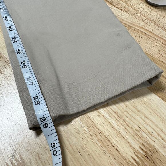 St. John NWT Ankle Zip Stretch Gabardine Pants Beige Size 6 Flat Front Side Zip - Picture 10 of 12